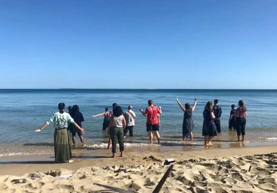 Alegría on the beach